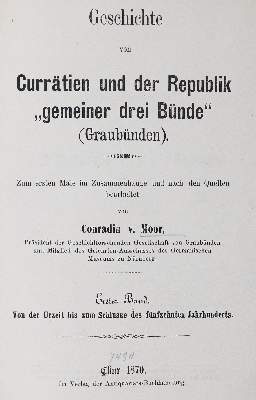 Bild Nr.1: 145-1976 Moor,C.v.: (Schweiz)