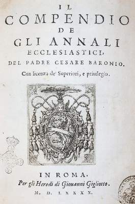 Bild Nr.1: 145-20 Baronius,C.: (Old and rare books, manuscripts)