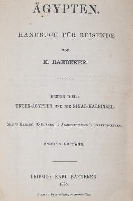 Bild Nr.3: 145-2009 Ägypten.: (Verschiedene Länder - Geschichte, Baedeker)