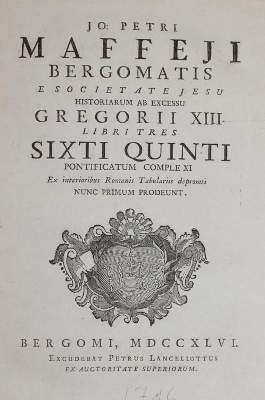 Bild Nr.1: 145-201 Maffei,G.P.: (Old and rare books, manuscripts)