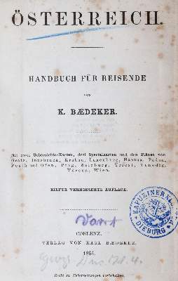Bild Nr.1: 145-2013 Österreich.: (Verschiedene Länder - Geschichte, Baedeker)