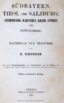 Bild Nr.1: 145-2018 Südbayern,: (Verschiedene Länder - Geschichte, Baedeker)