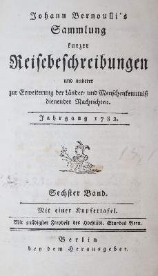Bild Nr.3: 145-2029 Bernoulli,J.: (Verschiedene Länder - Geschichte)