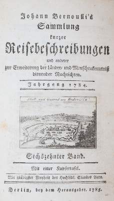 Bild Nr.1: 145-2030 Bernoulli,J.: (Verschiedene Länder - Geschichte)