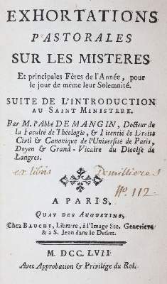 Bild Nr.1: 145-207 Mangin,A.de.: (Old and rare books, manuscripts)