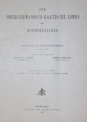 Bild Nr.1: 145-2088 Obergermanisch-raetische Limes, Der,: (Verschiedene Länder - Geschichte)