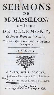 Bild Nr.1: 145-210 Massillon,(J.B.).: (Alte Drucke, Handschriften und Theologie)