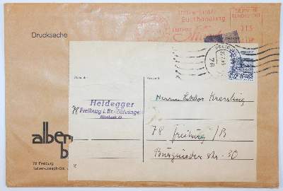 Bild Nr.1: 145-2132 Heidegger, Martin: (Autographen)
