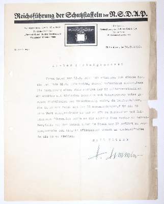 Bild Nr.1: 145-2135 Himmler, Heinrich,: (Autographen)