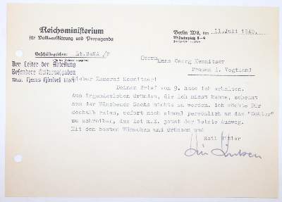 Bild Nr.4: 145-2135 Himmler, Heinrich,: (Autographen)