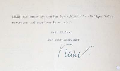 Bild Nr.9: 145-2135 Himmler, Heinrich,: (Autographen)