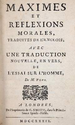 Bild Nr.1: 145-215 Maximes et Reflexions: (Old and rare books, manuscripts)