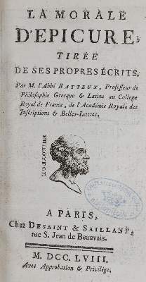 Bild Nr.3: 145-22 Batteux,C.: (Alte Drucke, Handschriften und Theologie)