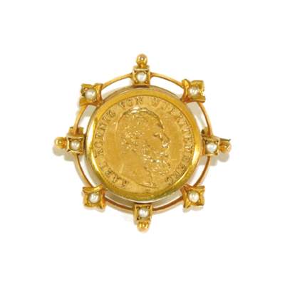 Bild Nr.1: 145-2221 Goldmünze 5 Mark.: (Varia, Münzen und Medaillen)