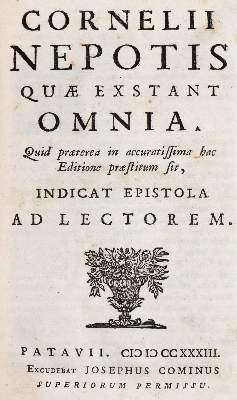 Bild Nr.1: 145-233 Nepos,C.: (Old and rare books, manuscripts)