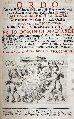 Bild Nr.1: 145-242 Ordo: (Alte Drucke, Handschriften und Theologie)