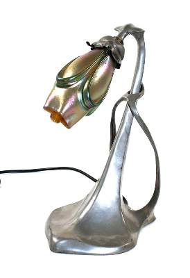 Bild Nr.1: 145-2455 Lötz Tischlampe.: (Glas)