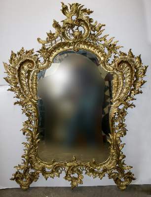 Bild Nr.2: 145-2477 Rococo Spiegel.: (Möbel, Spiegel)