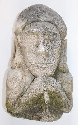 Bild Nr.1: 145-2497 Indonesien Steinskulptur.: (Ozeanien)
