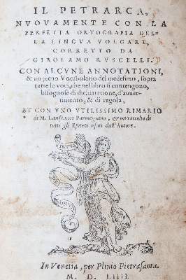 Bild Nr.1: 145-254 Petrarca,F.  : (Alte Drucke, Handschriften und Theologie)