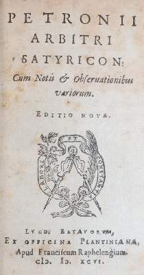 Bild Nr.3: 145-257 Petronius Arbiter.: (Petronius, Einband)