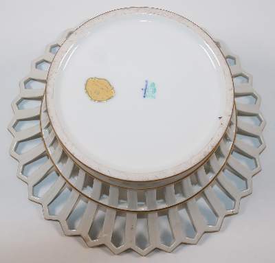 Bild Nr.3: 145-2588 Französischer Korb: (Porzellan u. Keramik)