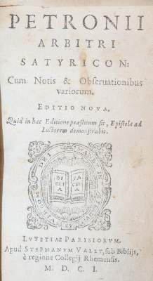 Bild Nr.1: 145-262 Petronius Arbiter.: (Old and rare books, manuscripts)