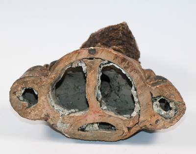 Bild Nr.3: 145-2620 Terracotta Heiligenfigur.: (Religiöse Volkskunst)