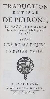Bild Nr.1: 145-263 Petronius Arbiter.: (Old and rare books, manuscripts)