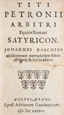 Bild Nr.1: 145-265 Petronius Arbiter,T.: (Old and rare books, manuscripts)