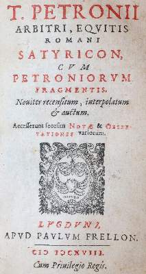Bild Nr.1: 145-266 Petronius Arbiter,T.: (Old and rare books, manuscripts)