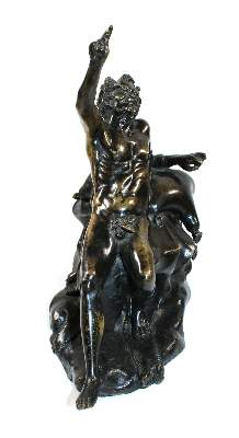 Bild Nr.6: 145-2702 Satyr mit Weinschlauch.: (Skulpturen - Plastiken)
