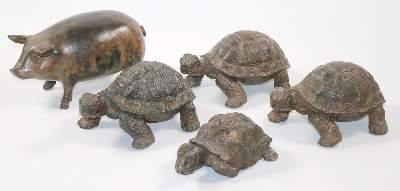Bild Nr.1: 145-2703 Schildkröten u.: (Skulpturen - Plastiken)