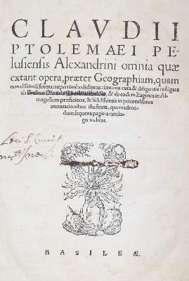 Bild Nr.3: 145-280 Ptolemaeus,C.: (Alte Drucke, Handschriften und Theologie)