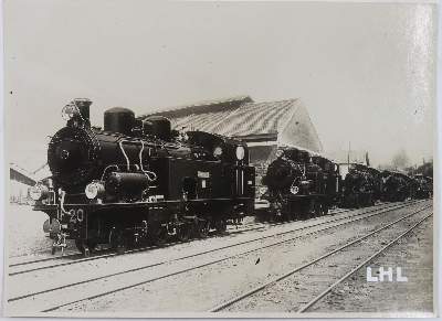 Bild Nr.1: 145-2805 Lokomotiven und Waggons.: (Eisenbahn)