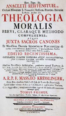 Bild Nr.21: 145-285 Reiffenstuel,A.: (Alte Drucke, Handschriften und Theologie)