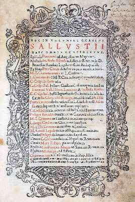 Bild Nr.1: 145-294 Sallustius,C.C.: (Alte Drucke, Handschriften und Theologie)
