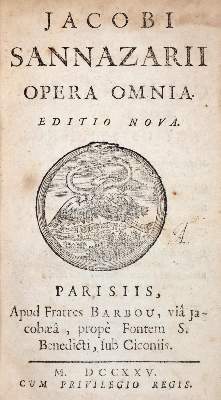 Bild Nr.1: 145-301 Sannazarius,J.: (Old and rare books, manuscripts)