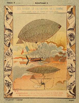 Bild Nr.1: 145-3052 Ballonfahrt und Automobil.: (Varia)