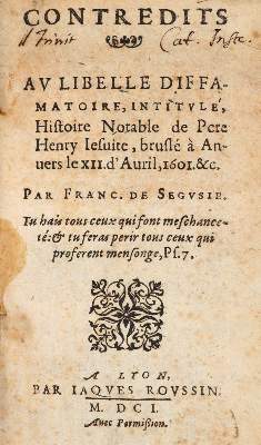 Bild Nr.1: 145-306 Segusie,F.de.: (Alte Drucke, Handschriften und Theologie)