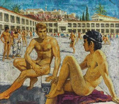 Bild Nr.1: 145-3094 Junge Männer: (Varia, Erotika - Galantes)