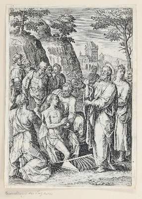 Bild Nr.1: 145-3107 Die Erweckung des Lazarus.: (Varia, Heiligenleben)