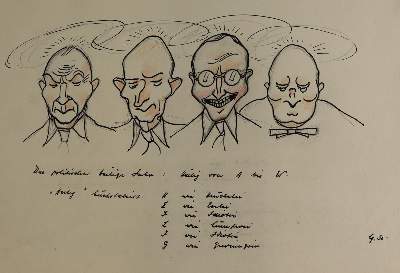 Bild Nr.4: 145-3122 Konvolut: (Varia, Karikatur)