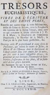 Bild Nr.1: 145-315 Stavelot,N.J.: (Alte Drucke, Handschriften und Theologie)