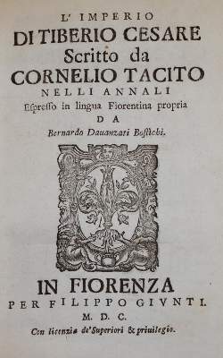 Bild Nr.1: 145-328 Tacitus,C.C.: (Old and rare books, manuscripts)