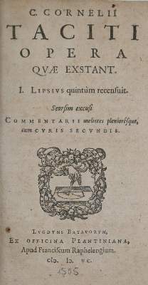 Bild Nr.1: 145-329 Tacitus,C.C.: (Old and rare books, manuscripts)