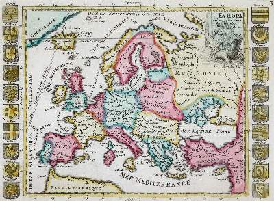 Bild Nr.1: 145-3621 Europa, Asien und Afrika.: (Ausland, Weltkarten)