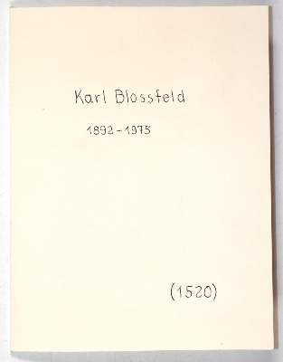 Bild Nr.2: 145-3739 Blossfeld, Karl: (Künstlergraphik)
