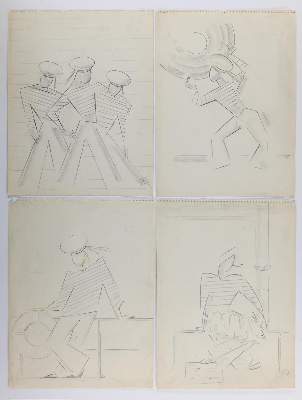 Bild Nr.1: 145-3764 Bühnenbild.: (Künstlergraphik)
