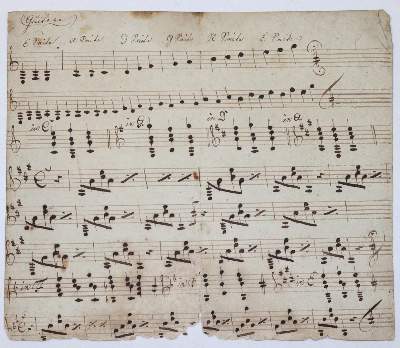 Bild Nr.1: 145-384 Fragment: (Film - Theater - Tanz, Handschriften)